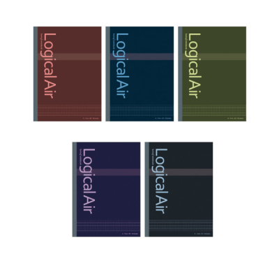 ナカバヤシ　ロジカル・エアーノート(軽量ノート)　セミB5　ダークトーン　B罫　5P　NLB503B-5Pの商品画像2枚目