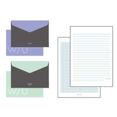 ナカバヤシ w/U（watashi no sobani） レターブック（二段） WU-LTS2-3 ネイビーブラックの商品画像2枚目