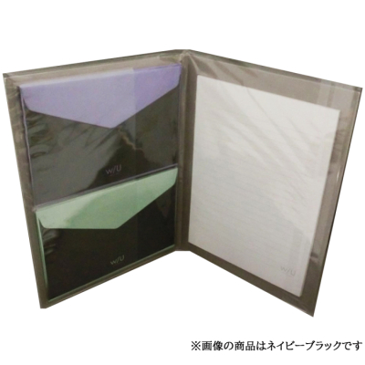 ナカバヤシ w/U（watashi no sobani） レターブック（二段） WU-LTS2-3 ネイビーブラックの商品画像5枚目