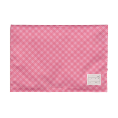 ナカバヤシ　防災ずきん用カバー　チェック　ピンク　BZK-102Pの商品画像1枚目