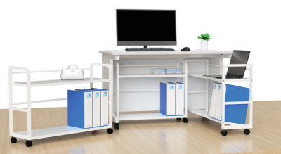 ナカバヤシ　アンダーデスクターナ　幅105cm ／ホワイト　ND-U1050Wの商品画像6枚目