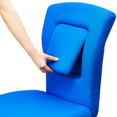 ナカバヤシ　サポートクッションチェア／BK　RZC-606BK　(tm)の商品画像4枚目