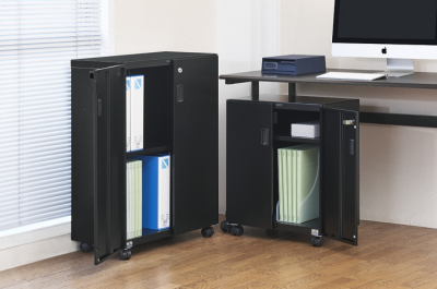 ナカバヤシ　セキュリティデスクターナ　H600mm／ブラック　ND-S722-BKの商品画像3枚目