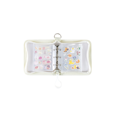 ナカバヤシ　ミルプット／シールバインダー／mini／ミルク　MIL-SB-MN-Wの商品画像8枚目