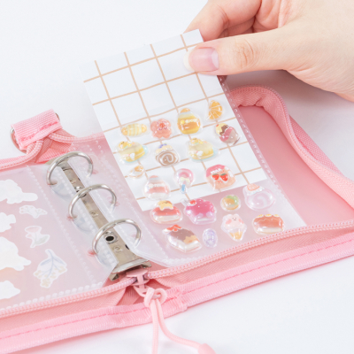 ナカバヤシ ミルプット/シールバインダー/mini/イチゴミルク MIL-SB-MN-Pの商品画像10枚目