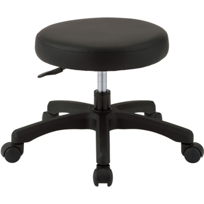 ナカバヤシ　ラウンドチェア　ロータイプ　ブラック　RZR-001BK　(tm)の商品画像1枚目