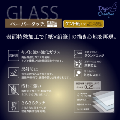 ナカバヤシ　iPad用ガラス　ペーパータッチ・ケント紙タイプ　TBF-IP25GGPK　(tm)の商品画像3枚目