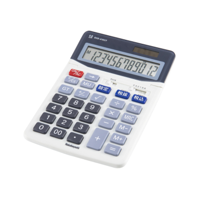 ナカバヤシ　電卓　デスクトップスタンダード　L　ライトグレー　ECD-4103TLGの商品画像2枚目
