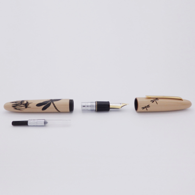 ナカバヤシ TACCIA 影絵 蒔絵万年筆 蜻蛉と菖蒲-M TKG-L18F-TS-Mの商品画像6枚目