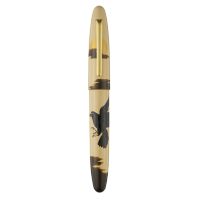 ナカバヤシ TACCIA 影絵 蒔絵万年筆 八咫烏と太陽-B TKG-L18F-YT-Bの商品画像1枚目