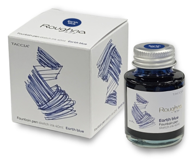 ナカバヤシ　ラフナインク・染料40ml／アースブルー　TFPI-WD43-4の商品画像1枚目