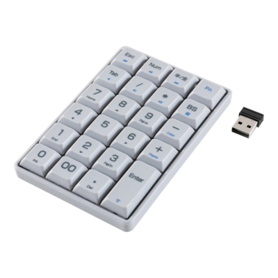ナカバヤシ　ワイヤレステンキー　ロングストローク／グレー　TEN24G04GY　(tm)の商品画像1枚目