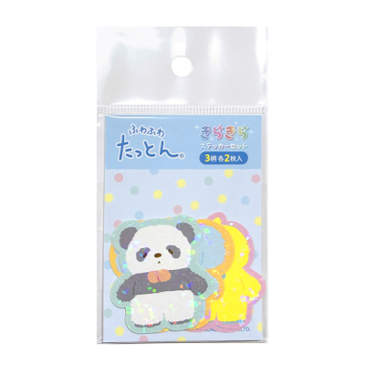 ナカバヤシ ふわふわたっとん きらきらステッカーセット/3 STK-002-3の商品画像1枚目