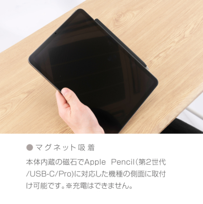 ナカバヤシ iPad専用充電式タッチペン<金属製ペン先タイプ>/ブラック TPEN-006BK (tm)の商品画像10枚目