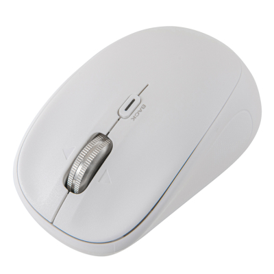 ナカバヤシ　【感動ホイールマウス】  小型Bluetooth・USB無線(デュアル)静音4ボタンBlueLEDマウス/ホワイト　MUS-DKQ257W　(tm)の商品画像6枚目