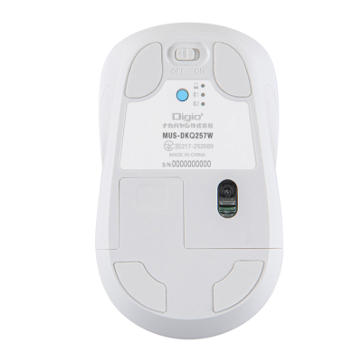 ナカバヤシ　【感動ホイールマウス】  小型Bluetooth・USB無線(デュアル)静音4ボタンBlueLEDマウス/ホワイト　MUS-DKQ257W　(tm)の商品画像10枚目