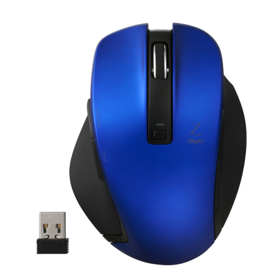 ナカバヤシ 無線5ボタンBlueLEDマウス ブルー MUS-RKF129BL (tm)の商品画像2枚目