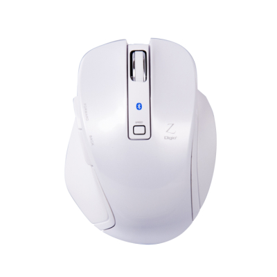ナカバヤシ 小型Bluetooth5ボタンBlueLEDマウス ホワイト MUS-BKF121W　(tm)　の商品画像3枚目