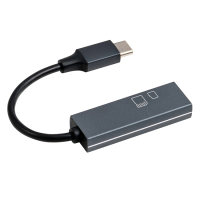 ナカバヤシ 【STIXシリーズ】USB2.0 Type-CアルミSD/microSDカードリーダー・ライター／グレー CRW-CSD89GY　(tm)の商品画像7枚目