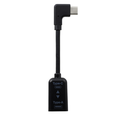 ナカバヤシ USB3.1/A-C変換ケーブルL型/10cm/ブラック ZUH-CARL301BK (tm)の商品画像3枚目
