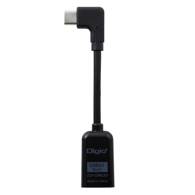 ナカバヤシ USB3.1/A-C変換ケーブルL型/10cm/ブラック ZUH-CARL301BK (tm)の商品画像4枚目