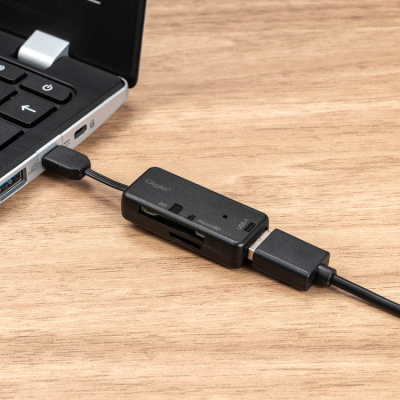 変換アダプタ付 USB2Type-CSDカードRW／ブラック CRW-CSD90BK　(tm)の商品画像10枚目