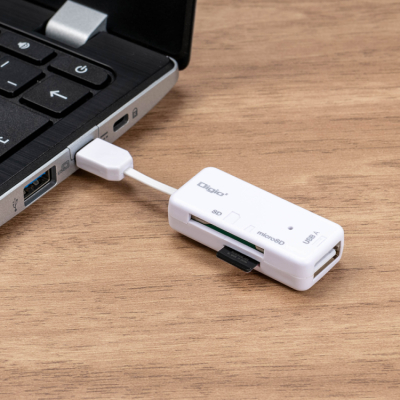 変換アダプタ付 USB2Type-CSDカードRW／ホワイト CRW-CSD90W　(tm)の商品画像9枚目