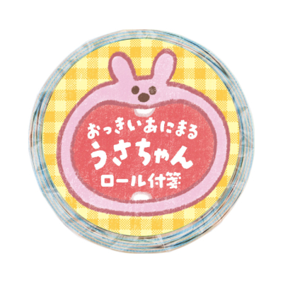 ナカバヤシ ロール付箋 24ミリ幅 75枚/うさちゃん RFST24-A5