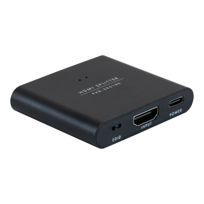 ナカバヤシ　HDMI1入力2出力分配器／黒　PHB-2K01BK　(tm)の商品画像1枚目