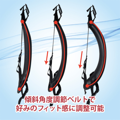 ナカバヤシ　リュック用通気パッド／ブラック　CBP-01BK　(tm)の商品画像5枚目