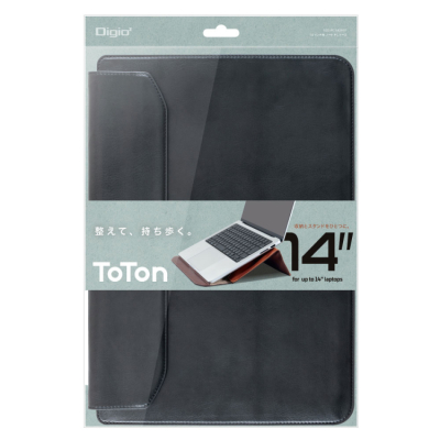 ナカバヤシ TOTON ノートPCケース 14インチ/ブラック SZC-FC142601BK (tm)の商品画像5枚目