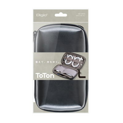 ナカバヤシ TOTON ガジェットケースL/ブラック SZC-GDP24BK (tm)の商品画像5枚目