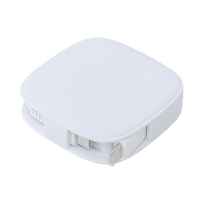 ナカバヤシ　片側巻取りケーブル　Type-C　PD60W／ホワイト　UPD-R04W　(tm)の商品画像1枚目