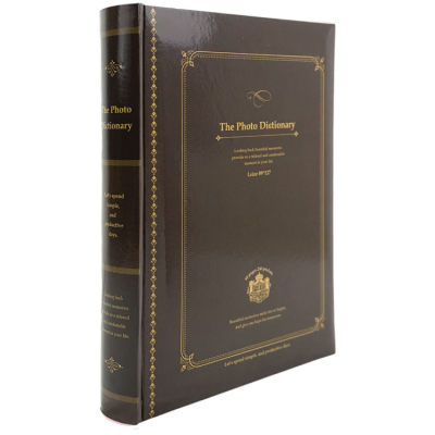【WEB限定品】ナカバヤシ 背丸ブック式/L判3段/240枚収納(フォトディクショナリー)BPL-240-2-BR/EC ブラウン #103#の商品画像2枚目