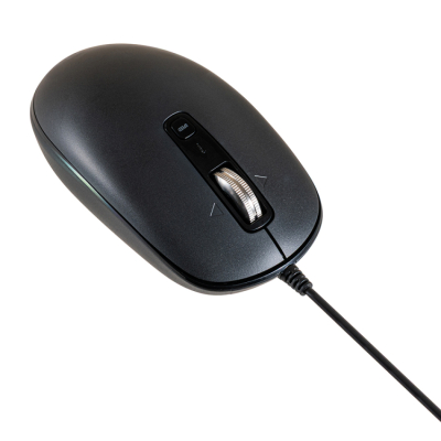 ナカバヤシ 【感動ホイールマウス】有線静音5ボタンBlueLEDマウス/ブラック MUS-UKF269BK (tm)の商品画像11枚目