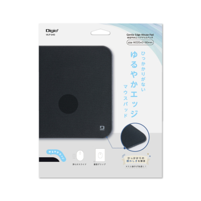 ナカバヤシ ひっかかりがないゆるやかエッジマウスパッド/ブラック MUP-948BK (tm)の商品画像6枚目