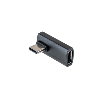 ナカバヤシ Type-C方向変換アダプタ スリム/ブラック USA-L03BK (tm)の商品画像1枚目