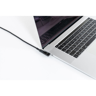 ナカバヤシ Type-C方向変換アダプタ フラット/ブラック USA-L02BK (tm)の商品画像2枚目
