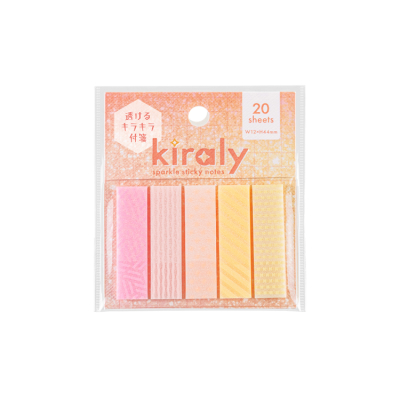 ナカバヤシ kiraly キラリー/透明付箋/ミックス1 FST-008-M1の商品画像1枚目