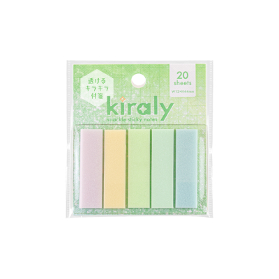 ナカバヤシ kiraly キラリー/透明付箋/ミックス3 FST-008-M3の商品画像1枚目