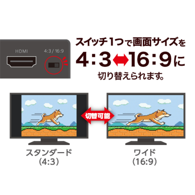ナカバヤシ RCA-HDMIコンバーター/黒 RCA-HD02BK (tm)の商品画像3枚目