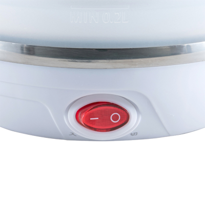 ナカバヤシ 折りたためる電気ケトル 転倒湯漏れ防止 600ml/白 MBE-TK06W (tm)の商品画像5枚目