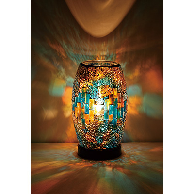 イシグロ　モザイクランプ　クリムト　ブルー