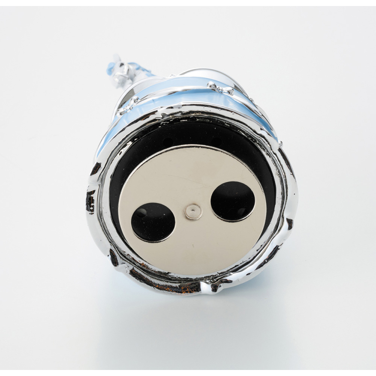 イシグロ　オルゴール 木馬 ブルー×シルバー  の商品画像2枚目