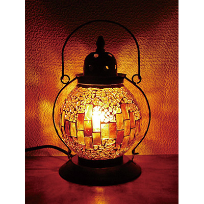 イシグロ　モザイクランプ　クリムト　ランタン型　イエロー