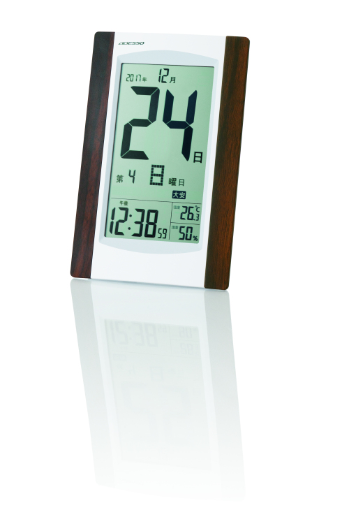 アデッソデジタル日めくり電波時計 ◆24個1セット◆の商品画像3枚目