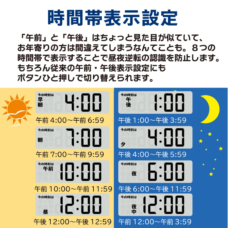 アデッソ デジタル日めくりカレンダー電波時計の商品画像6枚目