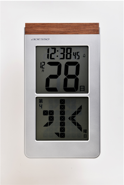 アデッソ　メガ曜日日めくり電波時計の商品画像6枚目