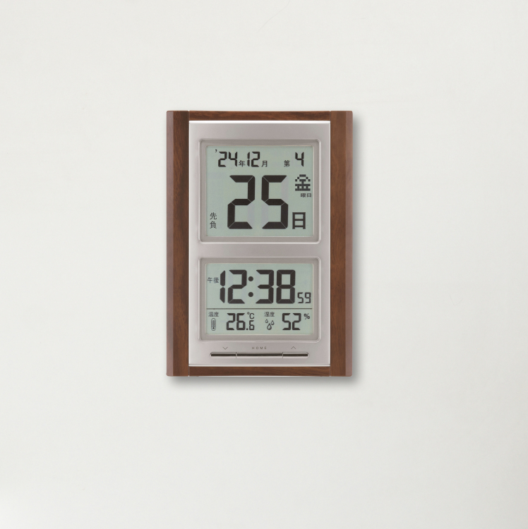 アデッソ　デジタル日めくり電波時計の商品画像5枚目