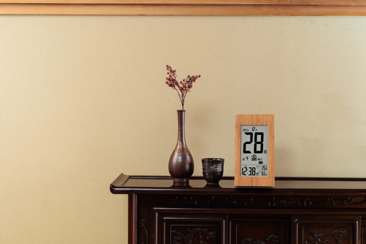 アデッソ　竹の日めくり電波時計の商品画像6枚目